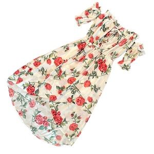 🎈Haute Rouge high low off shoulder dress